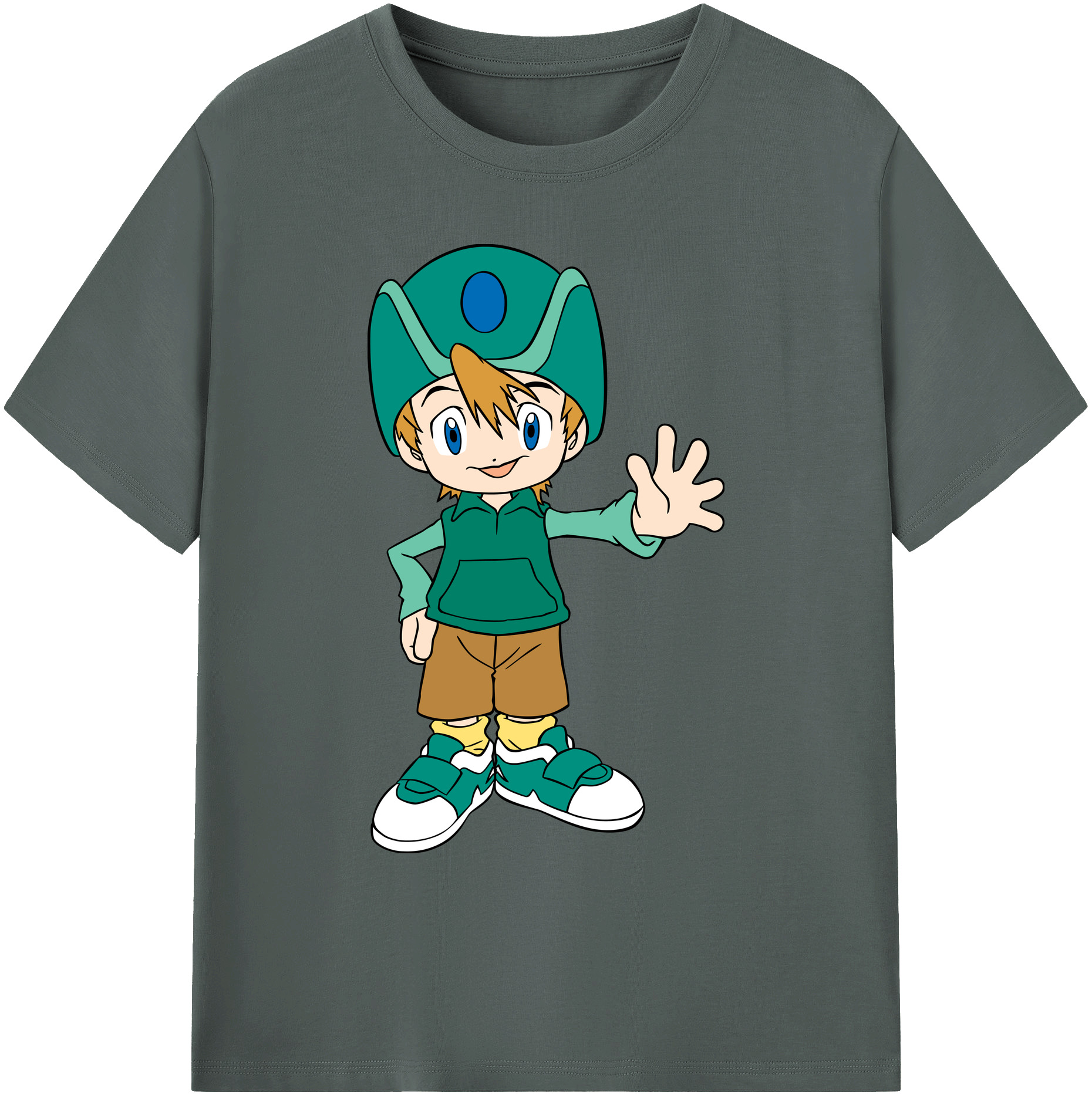 （画像用） Digimon デジタルモンスター/デジモン 綿100％ メンズ半袖Tシャツ｜肌触りやわらか＆通気性